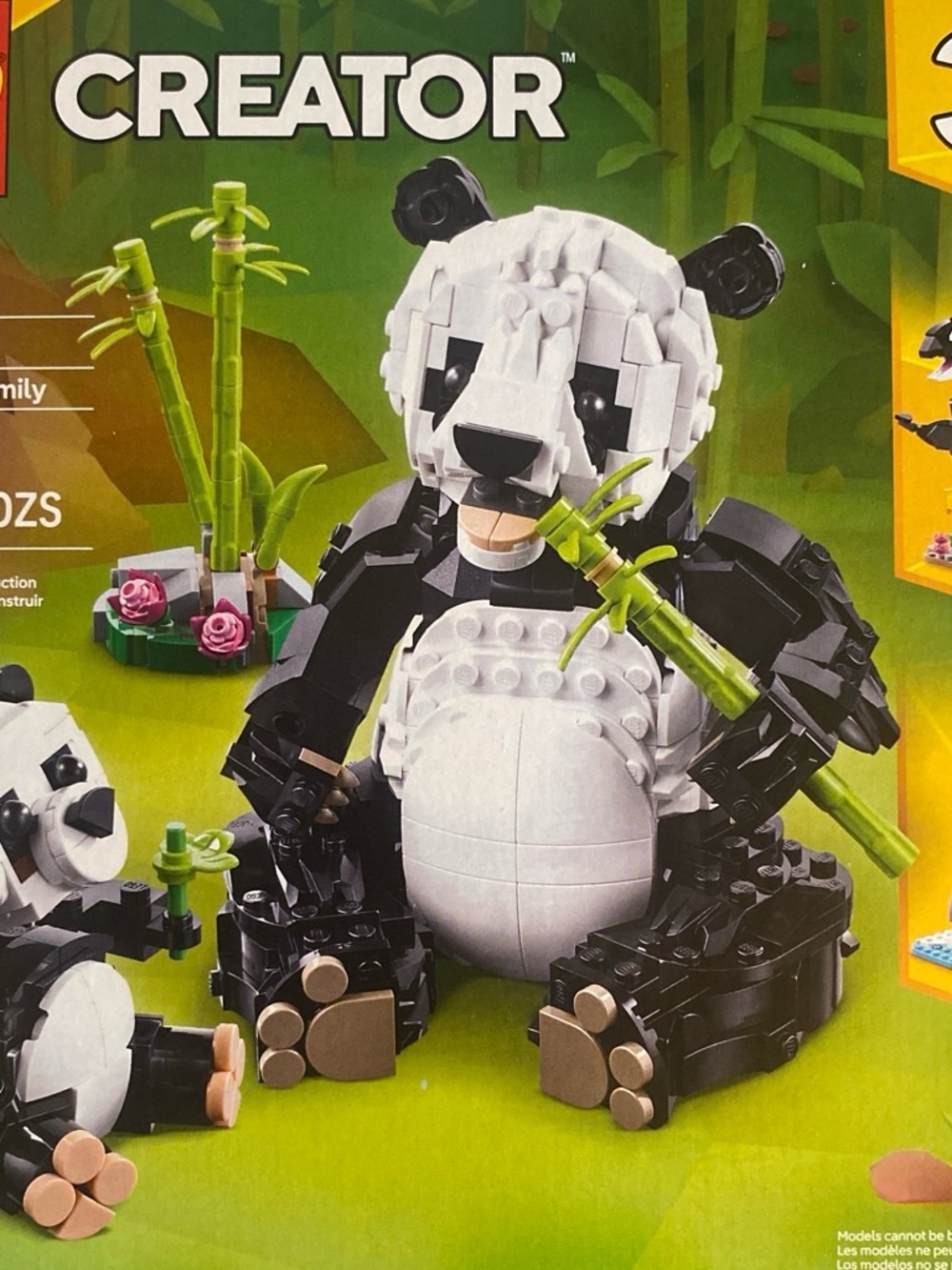 Lego creator 3 in 1 - Panda Family Building Set - Black & White